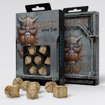 Фото товару Набір кубиків Dwarven Gold Modern Dice Set (7) RDWA08