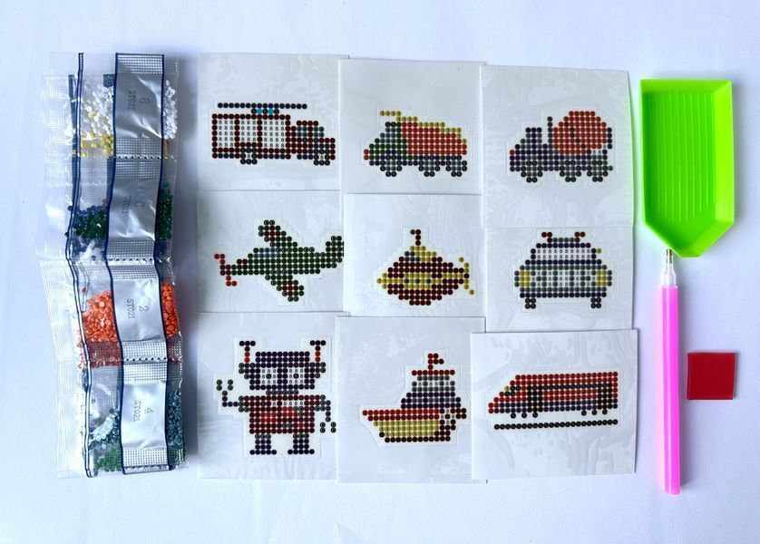 Алмазна мозаїка ColorArt Набір стікерів &laquo;Для хлопчиків&raquo; 3D &mdash; купити в інтернет-магазині Story Syndicate