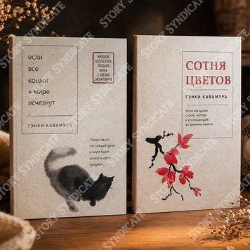 Фото товара Комплект из 2-х книг: Если все кошки в мире исчезнут, Сотня цветов Генки Кавамура (м) BK26-010