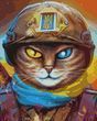 Алмазная мозаика Котик Защитник Марианна Пащук 40*50