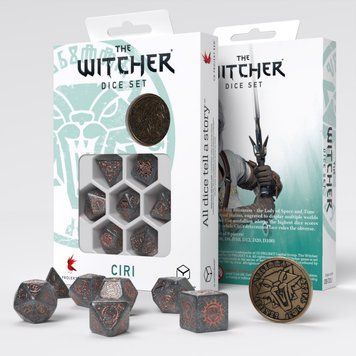 Фото товару Набір кубиків The Witcher Dice Set. Ciri - Elder Blood (7) SWCI04
