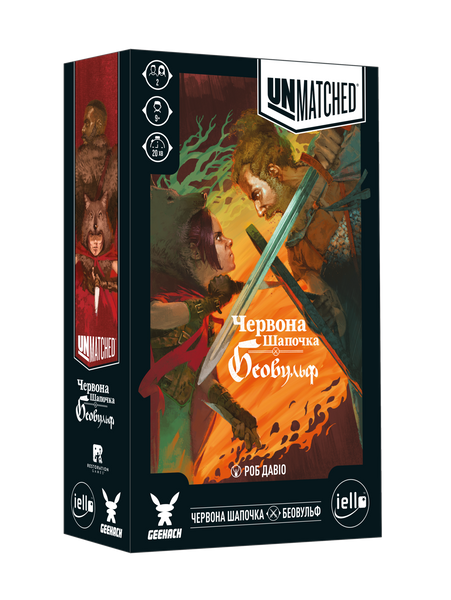 Фото товару Настільна гра Unmatched: Червона Шапочка проти Беовульфа (Little Red Riding Hood vs. Beowulf) GKCH054RB
