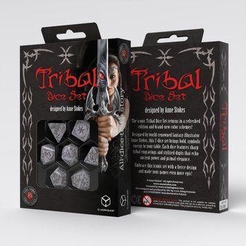 Фото товару Набір кубиків Tribal Dice Set: Pearl & Brown STRB01