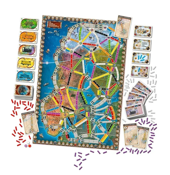 Фото товару Ticket to Ride: Northern Lights (Квиток на потяг: Північне сяйво) TTR_NL
