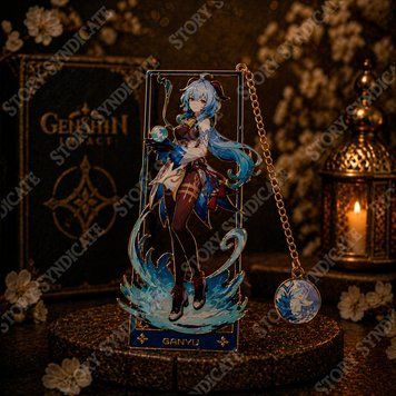 Фото товара Коллекционная металлическая закладка Ganyu (Гань Юй) (Genshin Impact) 357195407