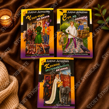 Фото товара Комплект из 3 книг (Чудо-юдо на охоте + Суп из лопаты + Кружок экстремального вязания). Дарья Донцова 357195460